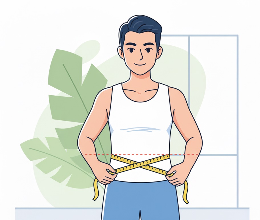 Waist measurement illustration